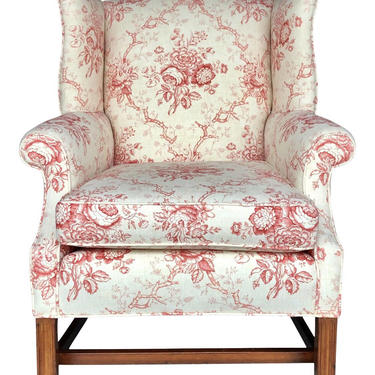 Chippendale Style Wingback Chair 