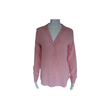 Equipment Pink Adalyn Silk Shirt Button-down Top 