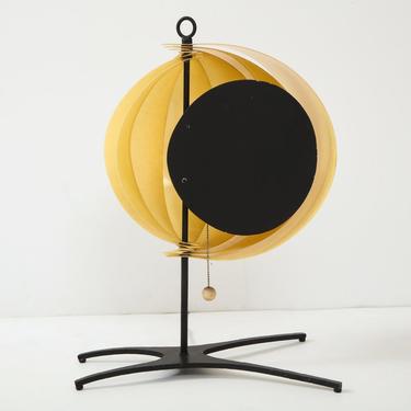 Fan-finned desk lamp by Jo Mead Designs