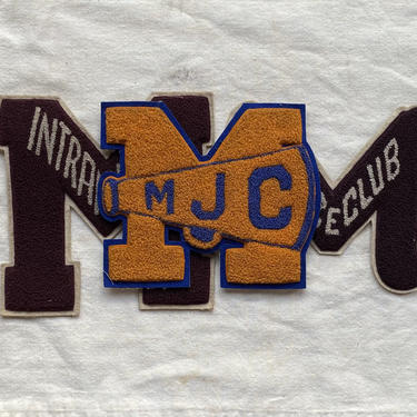 Vintage Morton Junior College Letterman Patches 