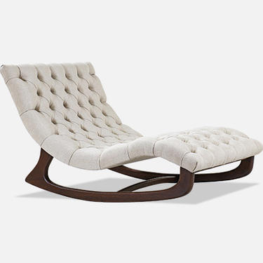 Adrian Pearsall Tufted Chaise Lounge Chair for Craft Associates 