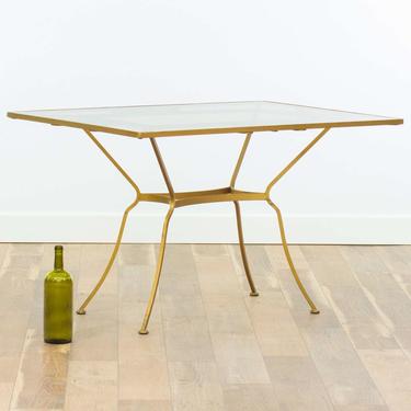 Regency Gold & Smoked Glass Dining Table