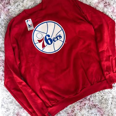 Vintage 90s Deadstock Philadelphia 76ers Sweatshirt Medium 