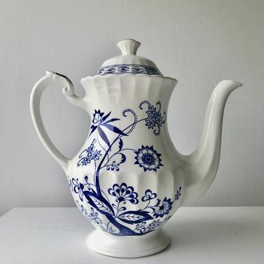 Blue Nordic Teapot England J &amp; G Meakin 