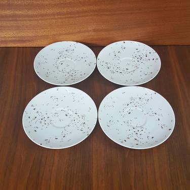 Set of 4 Raymond Loewy Confetti Design for Rosenthal Saucer Plates by RetroRevivalShop