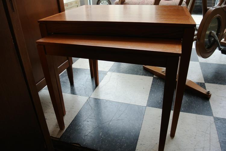 SOLD - danish stacking tables $40 ~45 each