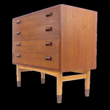 Scandinavian Modern Four-Drawer Teak Dresser Designed by Borge Mogensen