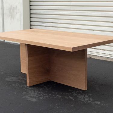 Solid White Oak Coffee Table | Modern End Table 