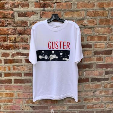 Vintage 90s GUSTER concert T-Shirt Size Medium Deadstock parking lot bootleg Alternative Grunge 