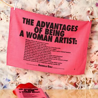 The Advantages Of Being A Woman Artist Tea Towel