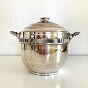 vintage early 20th Century silver ice bucket 