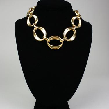 Chanel Necklace 1990's Gold Toned Links
