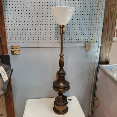 Stiffel Solid Brass Torchiere Table Lamp