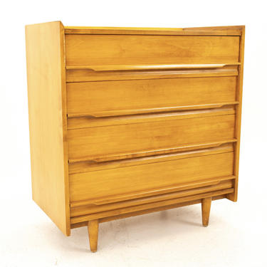 Shipping Not Included - Milo Baughman Style Crawford Mid Century 4 Drawer Highboy Dresser or TV Stand 