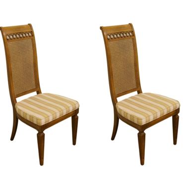Set Of 2 Thomasville Furniture Bellini Collection Cane Back Dining Side Chairs 0899-88 
