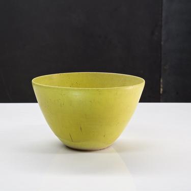 Heath Studio Pottery Bowl Lemon Yellow Vase Ceramics Vintage Mid-Century Modern Edith Hand Thrown 50s 