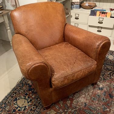Crate and Barrel Leather Chair