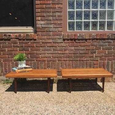 Pair of Refinished Mid-Century Coffee Tables