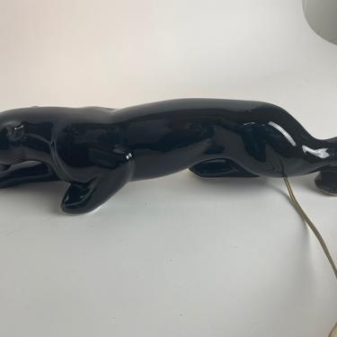 Mid Century Royal Haeger Panther TV  Lamp