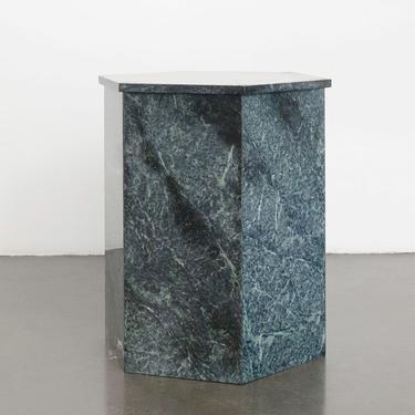 Green Marble Pedestal by HomesteadSeattle