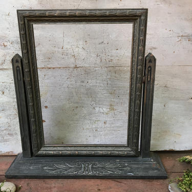 Vintage Dresser Top Swing Picture Frame, Freestanding 6&amp;quot;x8&amp;quot; Photograph Frame, Art Deco Antique Portrait Frame With Stand 