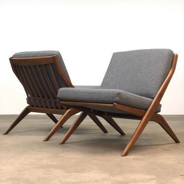 Folke Ohlsson | DUX Scissor Chairs | Mid Century 