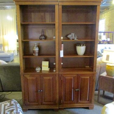 TWO PIECE BOOKCASE