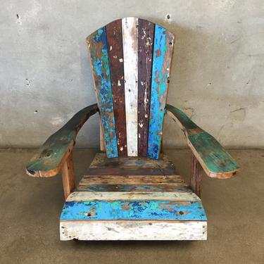 Reclaimed Teak Wood Rocking Chair
