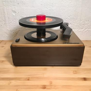 1949 RCA Victor 45rpm 45J2 Portable Record Player, Full Restoration, for Radios w Phono Jack 