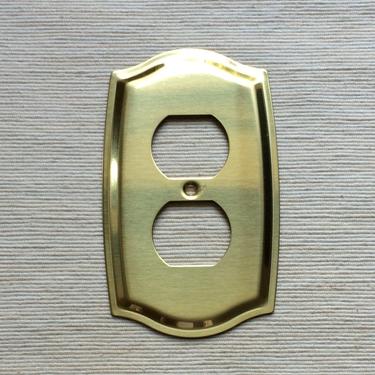 Brass Eletrical Outlet Covers NOS by TheCommunityForklift