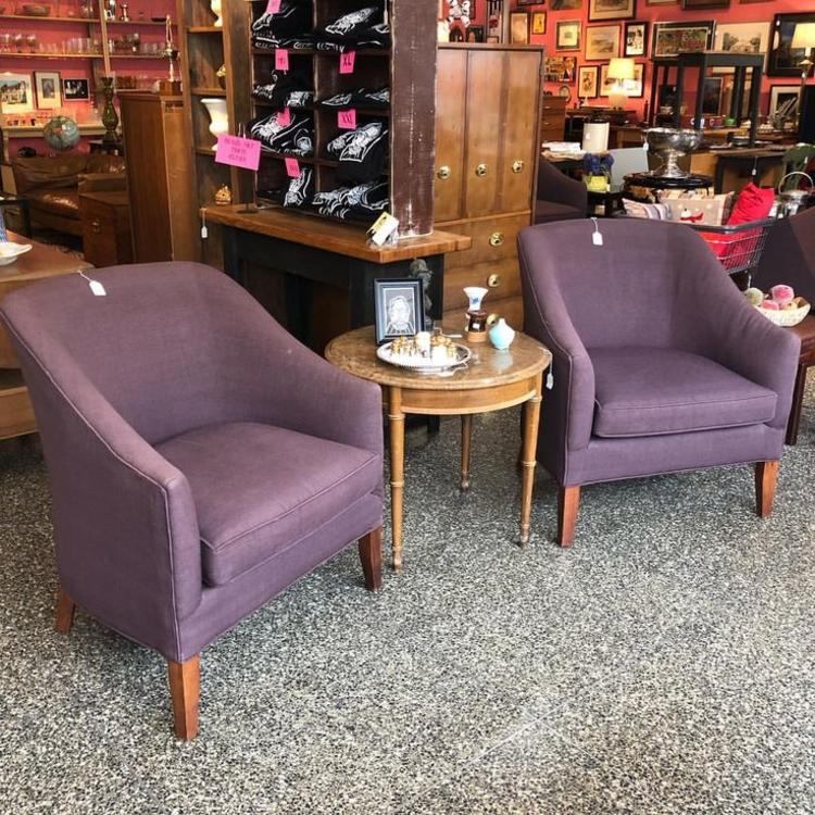                   Purple Mitchell Gold Chairs! 4 available at $225 each