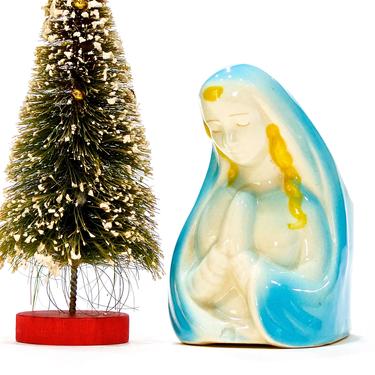 VINTAGE: Madonna Porcelain Planter Figurine - Virgin Mary - Mary Bust - SKU 24-C-00013205 
