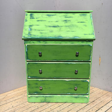 Bright Green Desk/Dresser