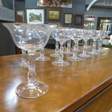 Set of 12 Champagne Glasses, Sale