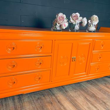 Hermès orange dresser console Credenza 