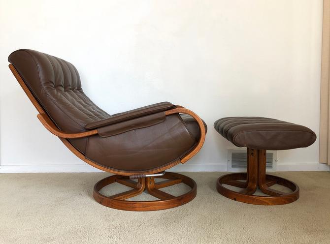 Danish Modern Westnofa Orbit Leather, Leather Furniture Madison Wisconsin