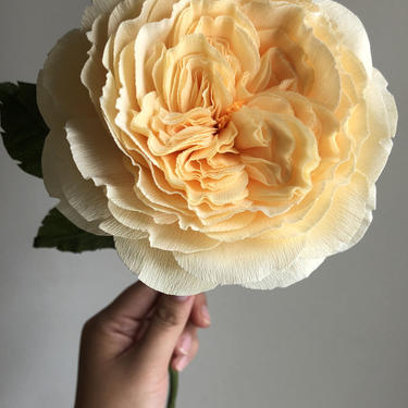 Crepe Paper Juliet Rose -- Paper Flowers for Home Decor or Weddings 