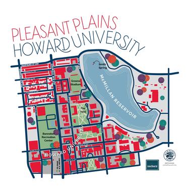 Pleasant Plains/Howard University DC neighborhood map 11x17 inches 