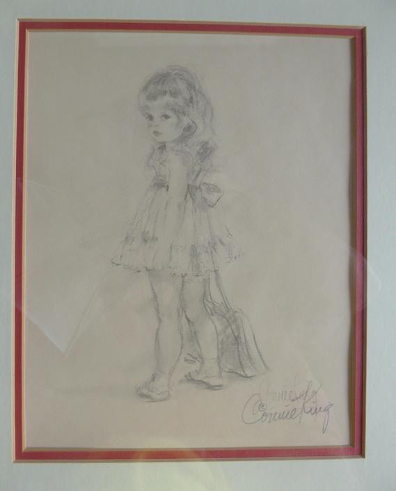 Original Vintage &amp;quot;Just Like Mommy&amp;quot; Connie King Signed Limited Edition Lithograph 