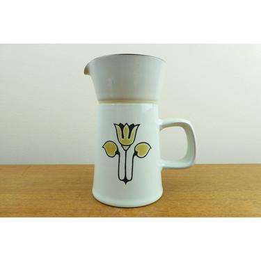 Vintage Denby Stoneware Creamer Pitcher - Kimberly - Tulip - 1970-1981 - LOVELY 