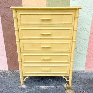 Faux Bamboo Tall Chest