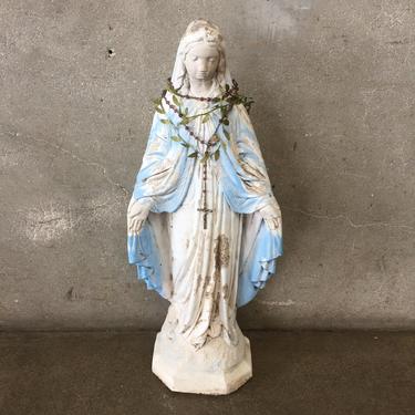Vintage Virgin Mary Statue