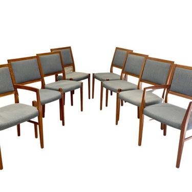 Mid Century MODERN DANISH TEAK Dining Chairs by Svegards, Set/8 