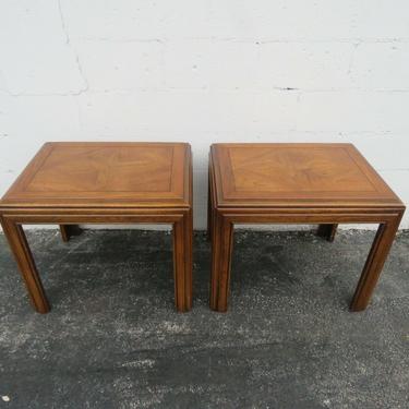 Mid Century Modern Pair of Side End Tables by Lane 2641