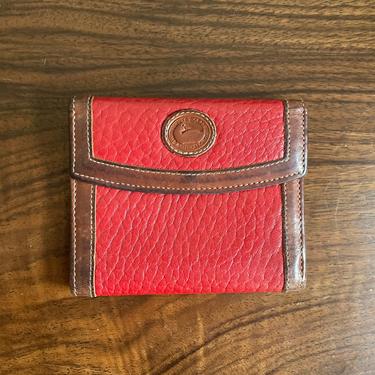 Vintage Dooney and Bourke Red Card Case Wallet 
