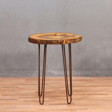 Natural Wood Hairpin-Leg Side Table – ONLINE ONLY