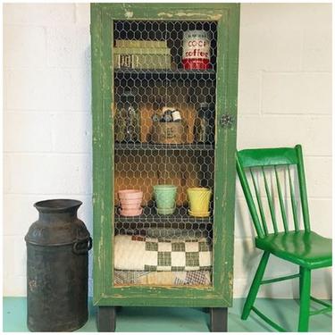 Rustic Antique Farmhouse Cabinet