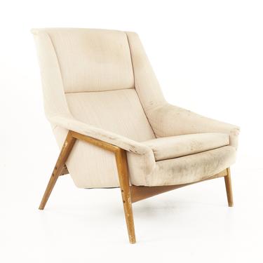 Folke Ohlsson For DUX Mid Century Walnut Lounge Chair - mcm 