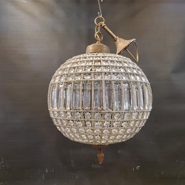 Vintage Crystal Globe Light