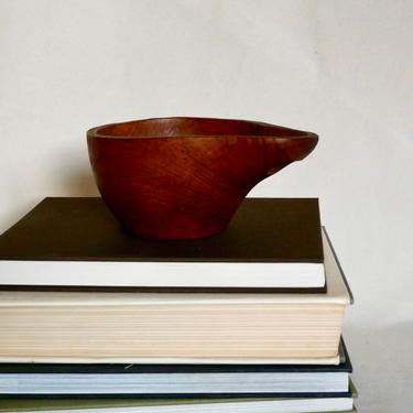 MCM Carved Wood Decorative Bowl